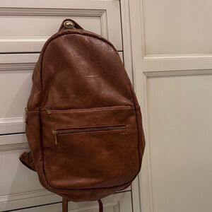 Fawn Design Jillian Harris Brown Leather Baby Bag